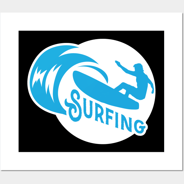 Surfing Wall Art by Dojaja